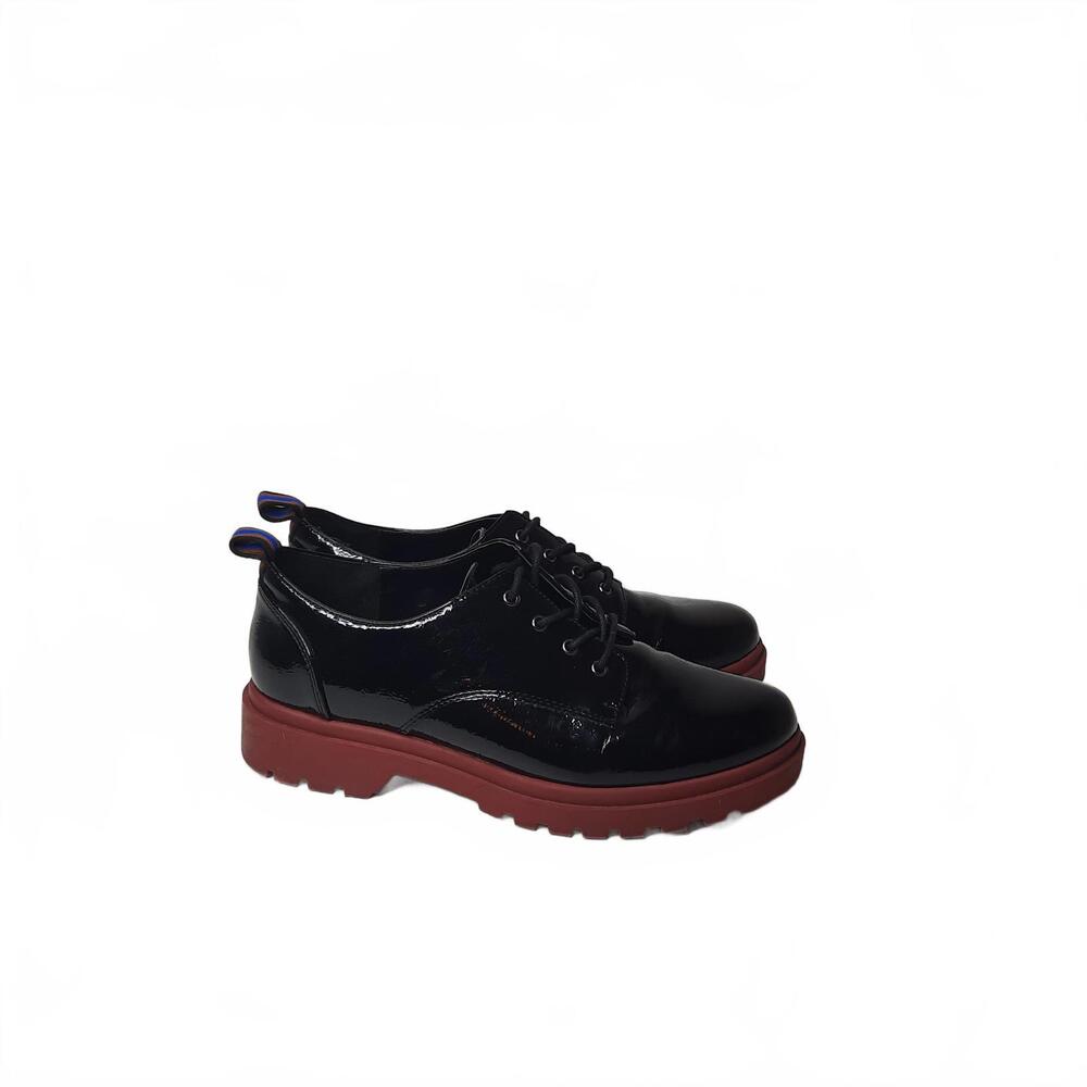Mix No. 6 Gustava Oxford Faux Patent Leather Lugged‎ Shoes Size 9